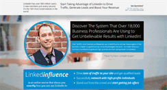 Desktop Screenshot of linkedinfluence.com